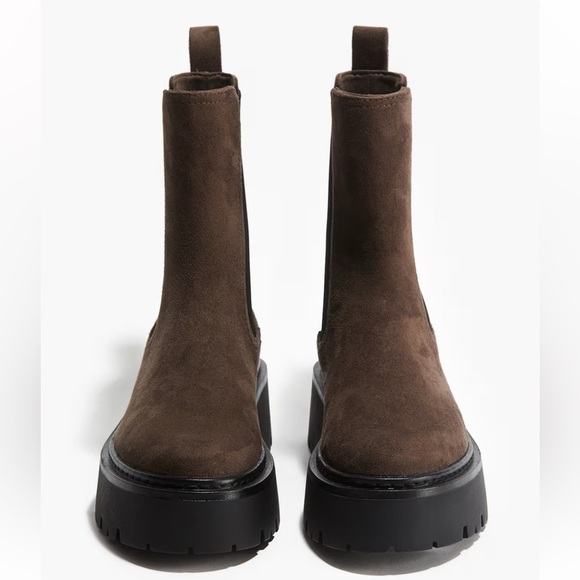 H&M Dark Brown Ankle Boots - Picture 2 of 7